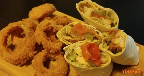 טורטייה פרגיות פיקנטית עם ירקות צלויים